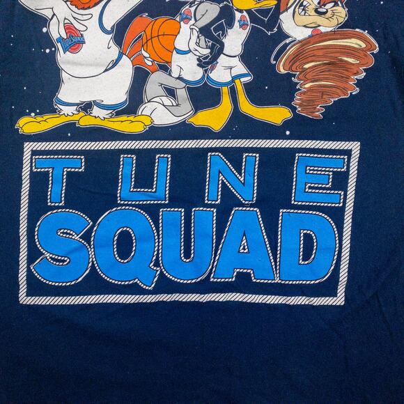 Looney Tunes Vintage Space Jam Tune Squad Blue Graphic Tee Shirt Mens Small - Picture 5 of 16